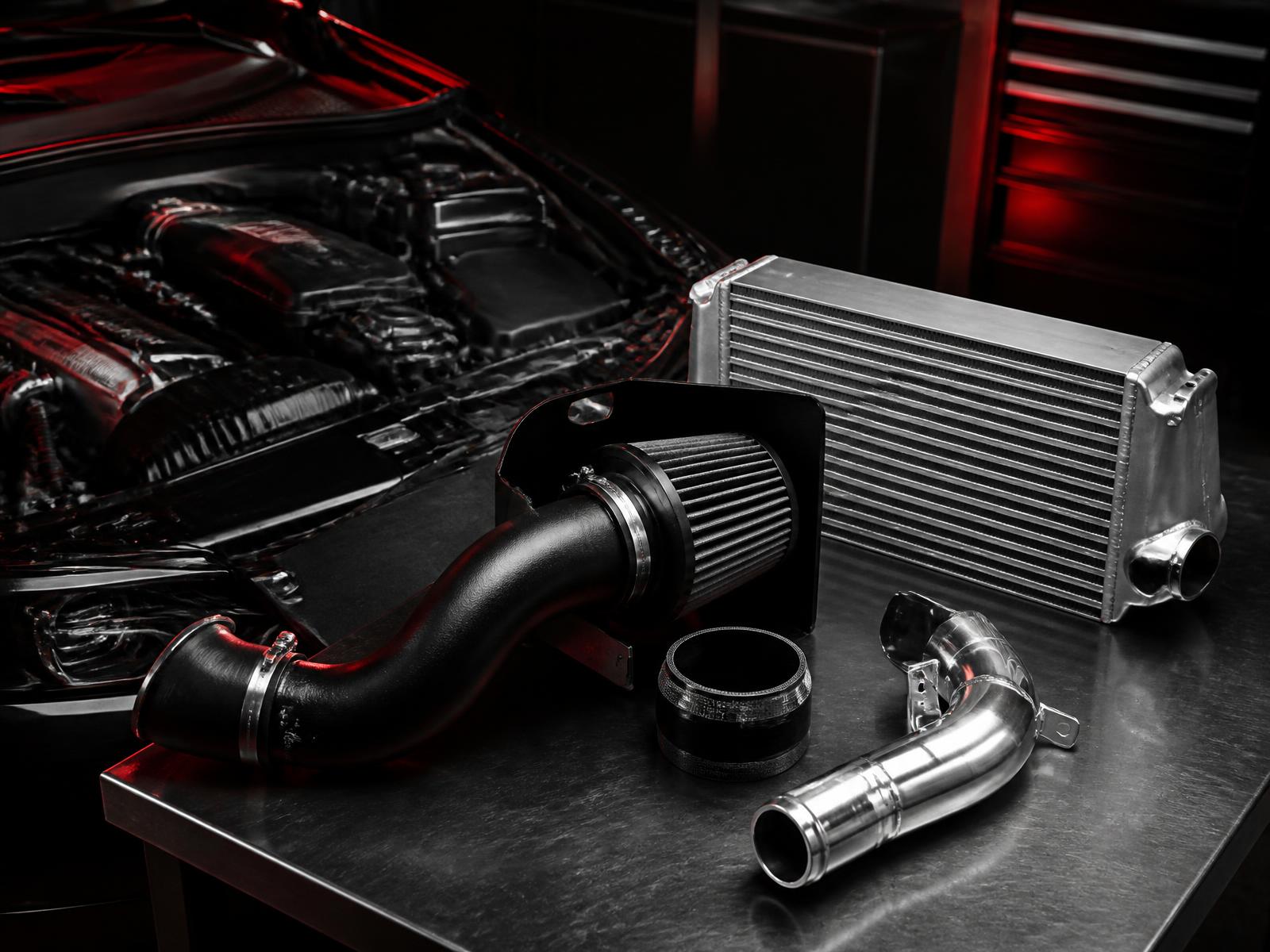 Performance intake and intercooler hardware